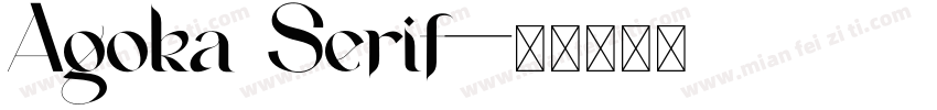 Agoka Serif字体转换